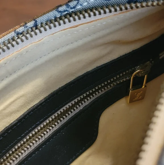 Designer Inspired LV Denim Multicolor Crossbody Bag - Picture 2 of 4